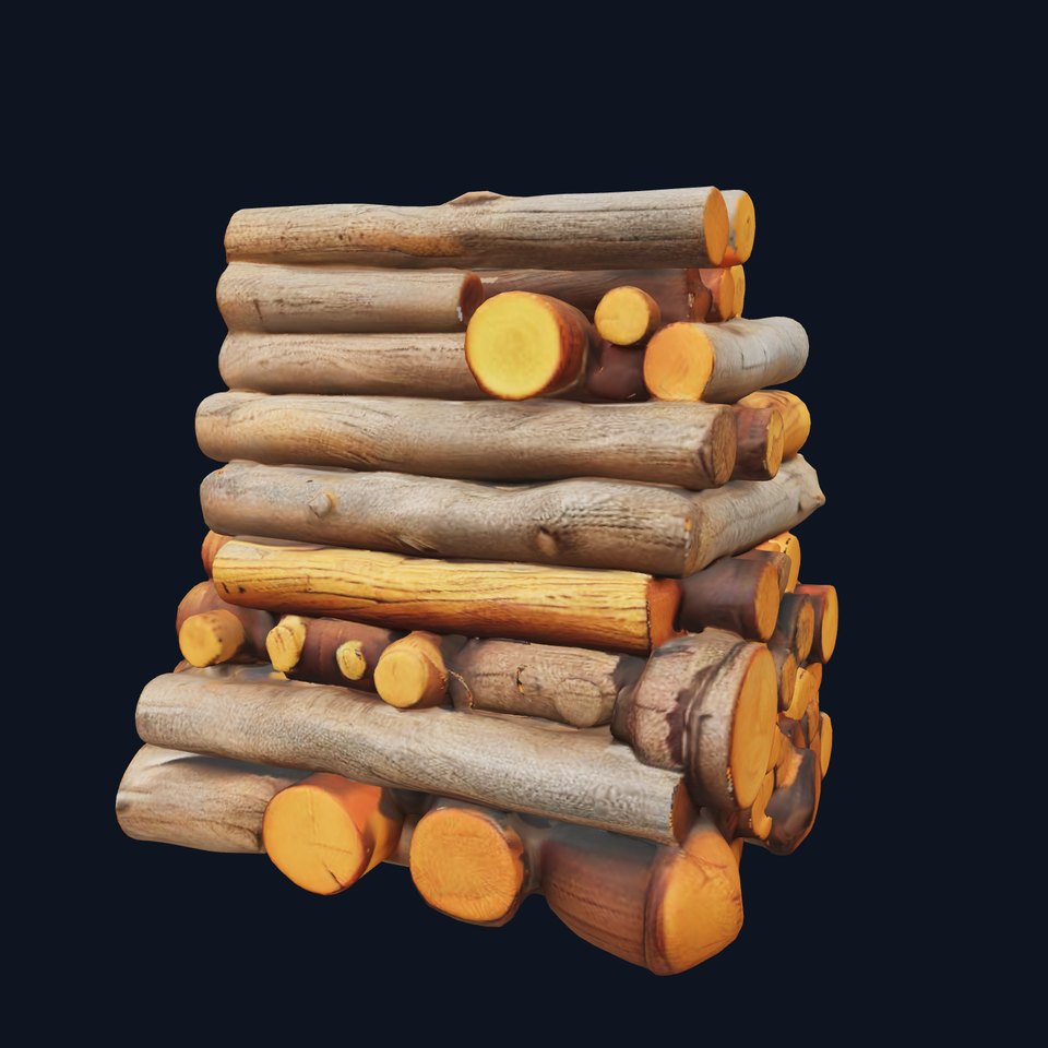 Realistic Firewood Logs Model Pack for D Environments